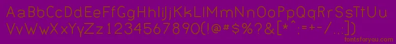 Bernn Font – Brown Fonts on Purple Background