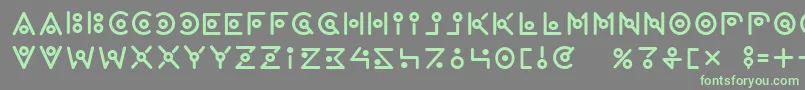 Wearealien Font – Green Fonts on Gray Background