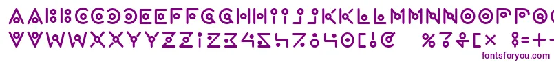 Wearealien Font – Purple Fonts on White Background