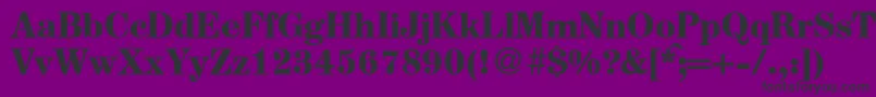 AugustmediumdbBold Font – Black Fonts on Purple Background