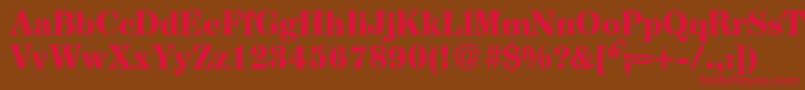 AugustmediumdbBold Font – Red Fonts on Brown Background