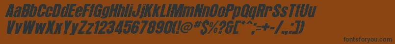 ArroyoItalic Font – Black Fonts on Brown Background