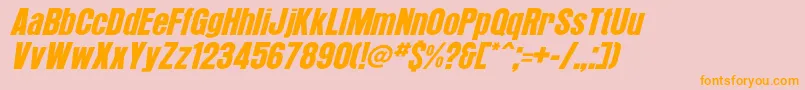 ArroyoItalic Font – Orange Fonts on Pink Background