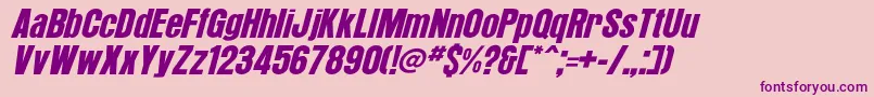 fuente ArroyoItalic – Fuentes Moradas Sobre Fondo Rosa