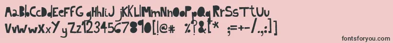 IndietronicaLight Font – Black Fonts on Pink Background