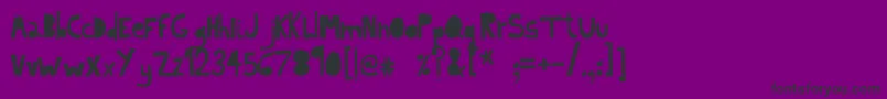 フォントIndietronicaLight – 紫の背景に黒い文字