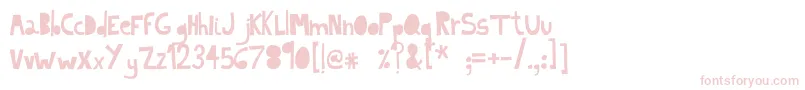 フォントIndietronicaLight – ピンクのフォント