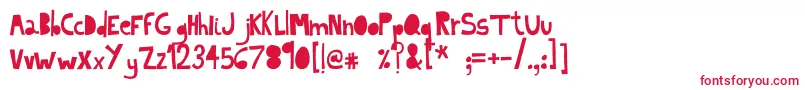 IndietronicaLight Font – Red Fonts on White Background