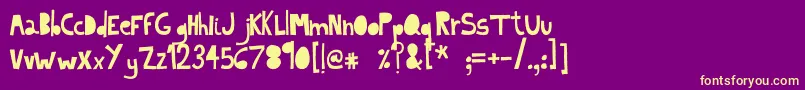 More about IndietronicaLight Font IndietronicaLight Font – Yellow Fonts on Purple Background