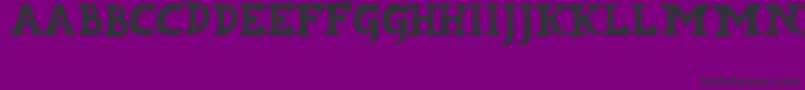Kabupaten Font – Black Fonts on Purple Background