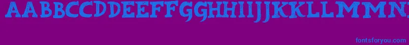 Kabupaten Font – Blue Fonts on Purple Background