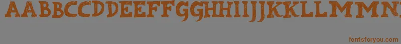Kabupaten Font – Brown Fonts on Gray Background
