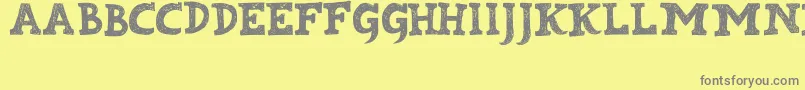 Kabupaten Font – Gray Fonts on Yellow Background