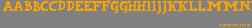 Kabupaten Font – Orange Fonts on Gray Background