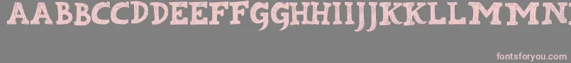 Kabupaten Font – Pink Fonts on Gray Background