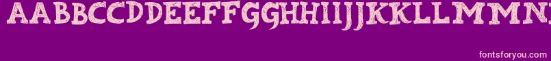 Kabupaten Font – Pink Fonts on Purple Background