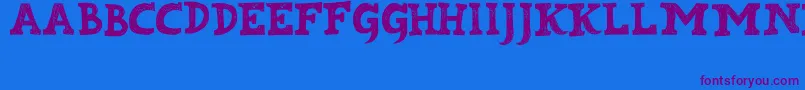 Kabupaten Font – Purple Fonts on Blue Background