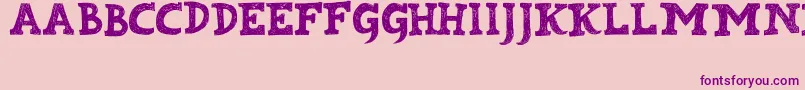 Kabupaten Font – Purple Fonts on Pink Background