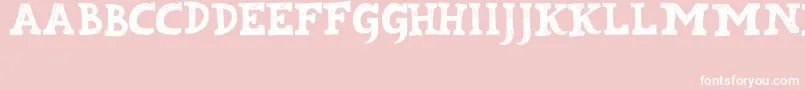 Kabupaten Font – White Fonts on Pink Background