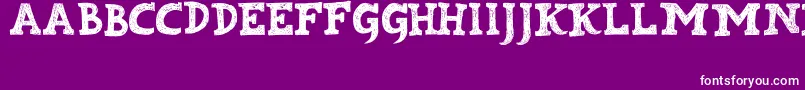 Kabupaten Font – White Fonts on Purple Background