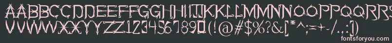 SoulOfHolitter Font – Pink Fonts on Black Background