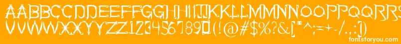 SoulOfHolitter Font – White Fonts on Orange Background
