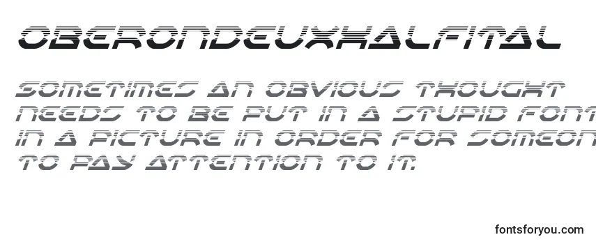 Oberondeuxhalfital Font