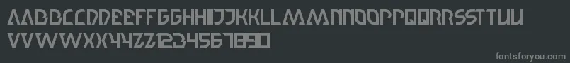 Шрифт StepForward – серые шрифты на чёрном фоне