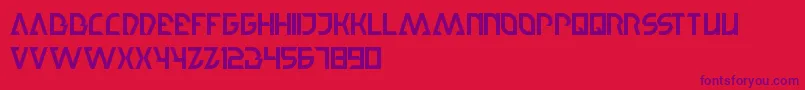 StepForward Font – Purple Fonts on Red Background