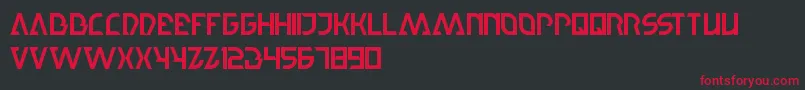 StepForward Font – Red Fonts on Black Background