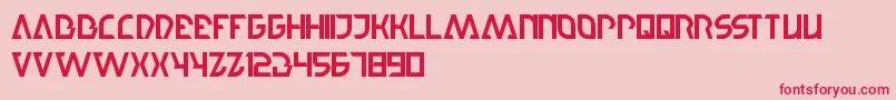 StepForward Font – Red Fonts on Pink Background