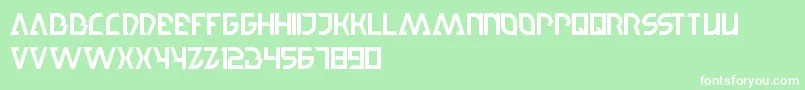 StepForward Font – White Fonts on Green Background