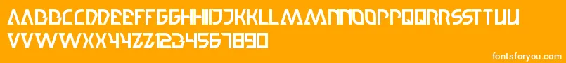 StepForward Font – White Fonts on Orange Background