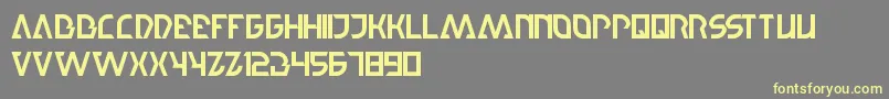 StepForward Font – Yellow Fonts on Gray Background