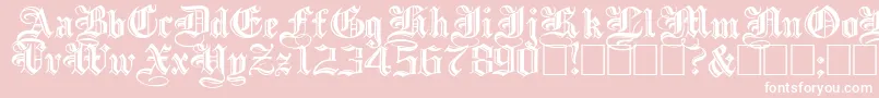 IncisedBlackWide Font – White Fonts on Pink Background