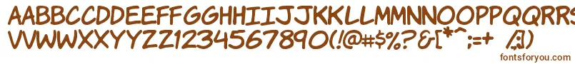 Komikah Font – Brown Fonts on White Background