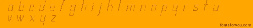 Wireplay Font – Brown Fonts on Orange Background
