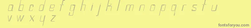 En savoir plus sur la police Wireplay Police Wireplay – polices grises sur fond jaune