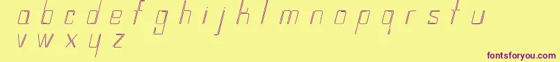 Wireplay Font – Purple Fonts on Yellow Background