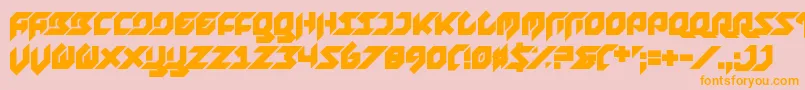 More about Foreplayer Font Foreplayer Font – Orange Fonts on Pink Background