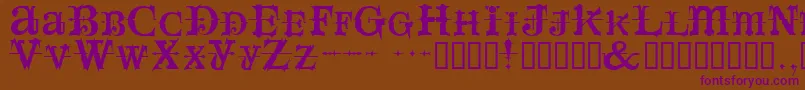 Spaceivey Font – Purple Fonts on Brown Background