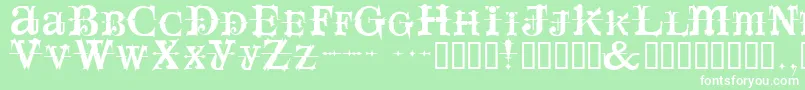 Spaceivey Font – White Fonts on Green Background