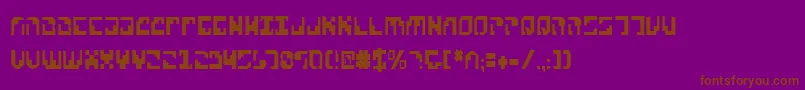 Xenov2c Font – Brown Fonts on Purple Background