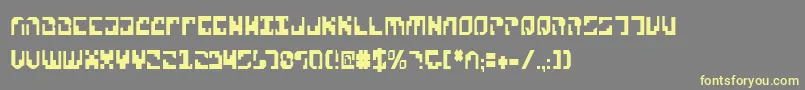 Шрифт Xenov2c – жёлтые шрифты на сером фоне