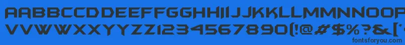 Batmfa Font – Black Fonts on Blue Background