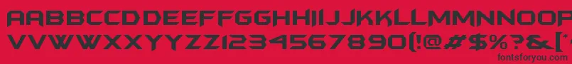 Batmfa Font – Black Fonts on Red Background