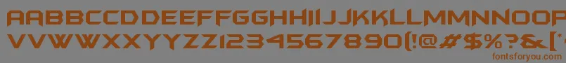 Batmfa Font – Brown Fonts on Gray Background