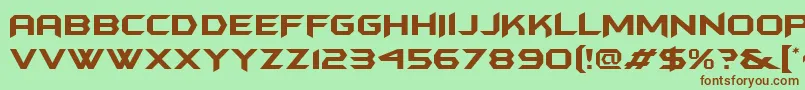 Batmfa Font – Brown Fonts on Green Background