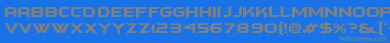 Batmfa Font – Gray Fonts on Blue Background