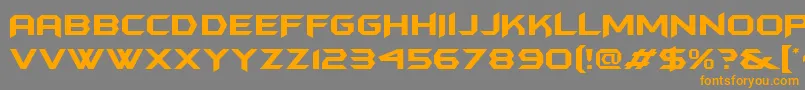 Batmfa Font – Orange Fonts on Gray Background
